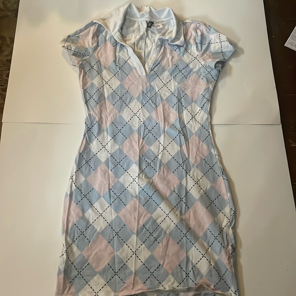 Cute pastel collared dress